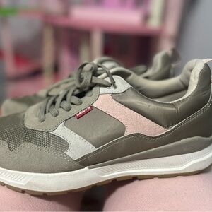 Levi's Khaki and Blush Sneakers